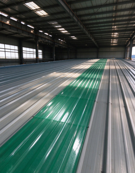 .2mm Green Corrugated PC Embos...